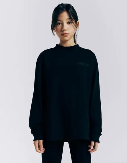 키즈 기모 반목 긴팔티