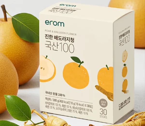 진한 배도라지청 국산 100포