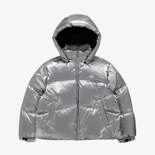뉴발란스 키즈 에센셜 하이 글로시 아동 숏 다운 패딩