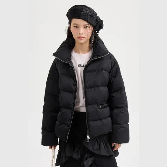 럭키슈에뜨 샤이니 푸퍼 구스 다운 점퍼 245,470원