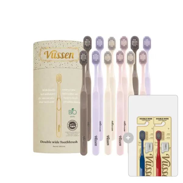 뷰센 더블와이드 칫솔 파스텔 에디션 12개+2개 25,700원