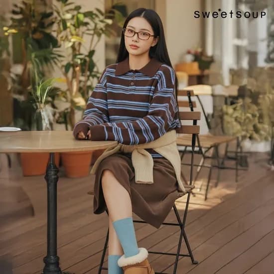 SOUP 플라워 엠브로이더리 카디건