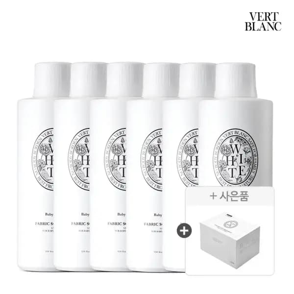 베르블랑 섬유유연제 리필 1L 6개 이염방지시트 100매