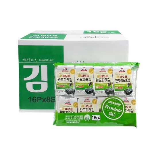 완도 파래 도시락김 4g 128개