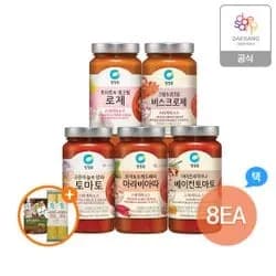 청정원 스파게티소스 8개 면 2개 파우치소스 1개