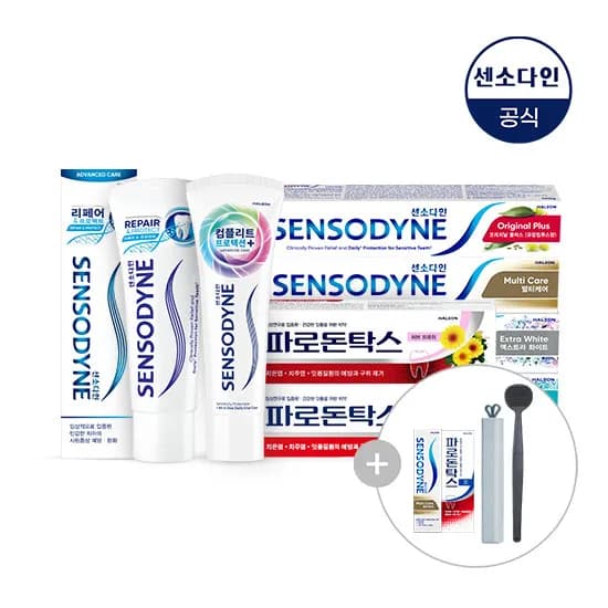 센소다인 오리지날 플러스 치약 100g 6개 멀티케어 미니치약