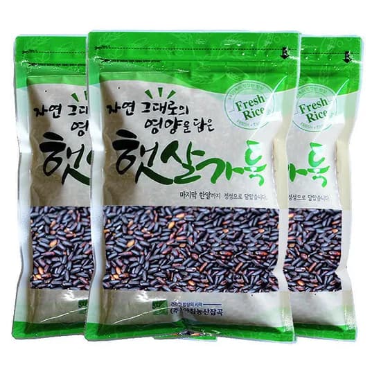 국산 찰흑미 500g 3개