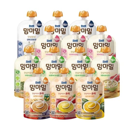 맘마밀 안심밥상 이유식 13종 20팩 골라담기