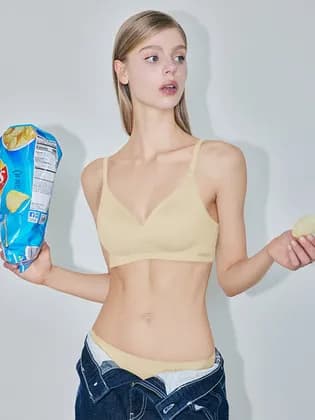 게스언더웨어 쿨메쉬 심리스 브라팬티 세트