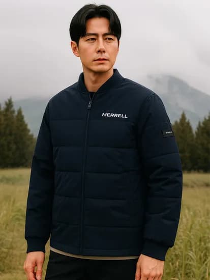 머렐 웜바운드 경량 덕 다운 점퍼 네이비