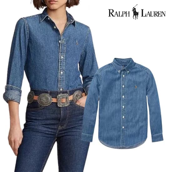 폴로 랄프로렌 보이즈 샴브레이 셔츠