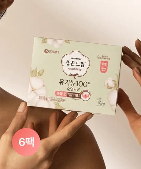 좋은느낌 맥시슬림 중형 18개 6팩