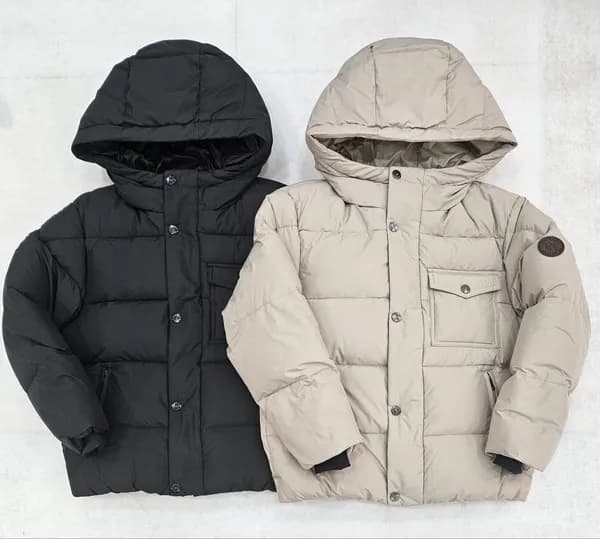 폴햄키즈 후드 숏 덕다운 점퍼