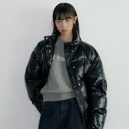 시티브리즈 에센셜 시티 크롭 패딩 점퍼