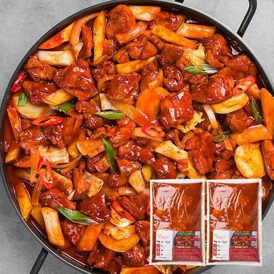 춘천 신선 한입닭갈비 1kg 2팩