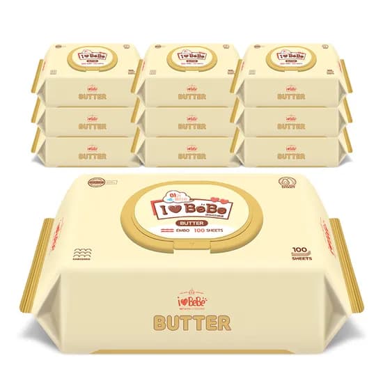 아이러브베베 버터 물티슈 100매x10팩