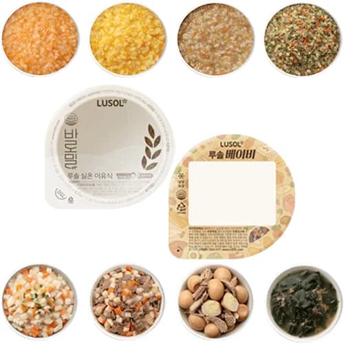 루솔 냉장 이유식 24팩 냉장 이유식 28팩 실온 이유식