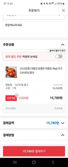 대봉감 5kg