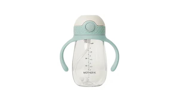 마더케이 허그추 빨대컵 300ml 핑크베이지