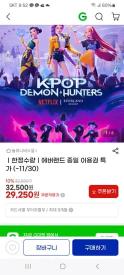 에버랜드 종일권