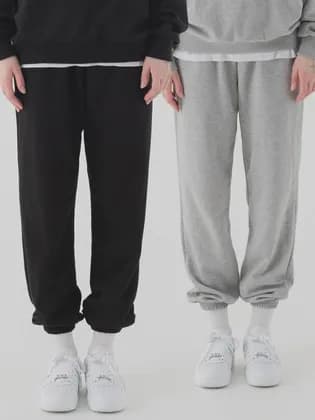 에센셜 조거 스웨트팬츠 일반 기모 1+1