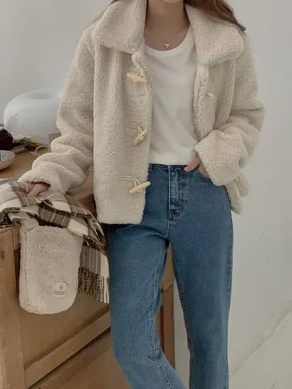 빈트더빈 누빔 퍼자켓 플리스 숏 패딩