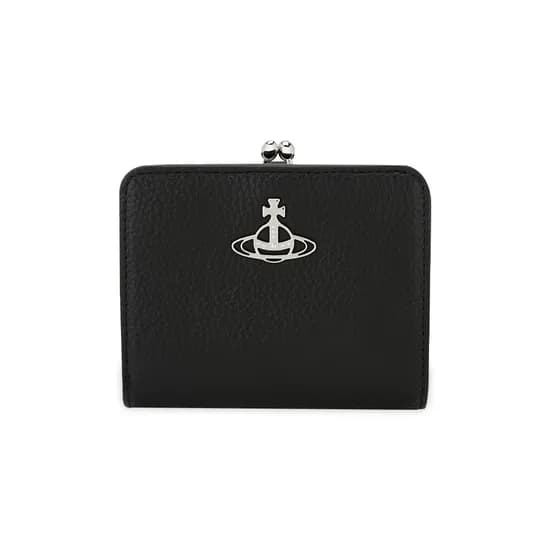 비비안웨스트우드 여성 ORB로고 블랙 반지갑
