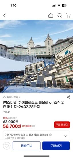 하이원리조트 룸 온리