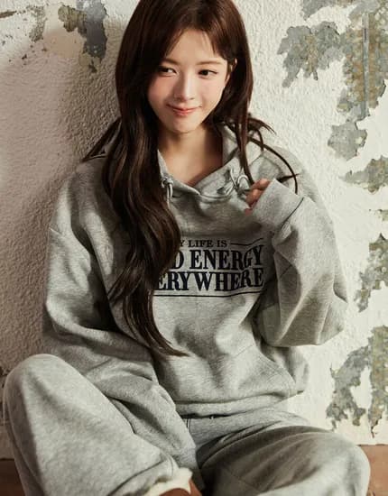 굿에너지 기모 후드티