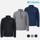 컬럼비아 남성 기본 솔리드 하프 집업 플리스 티셔츠