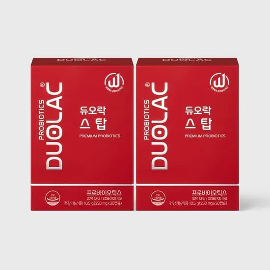 듀오락 스탑 유산균 30캡슐 2개