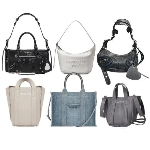 발렌시아가 케이트 레더 토트백 르 카골 XS