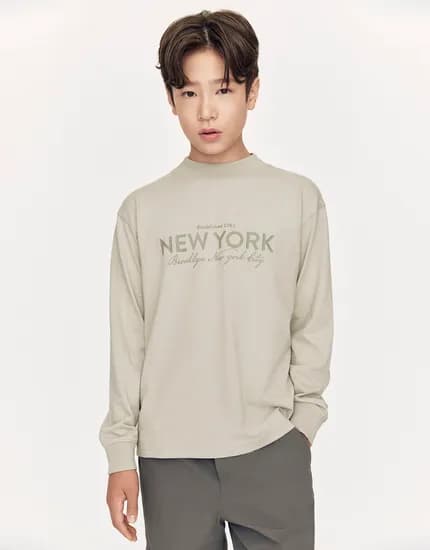 giordano 아이용 반목 터틀넥티