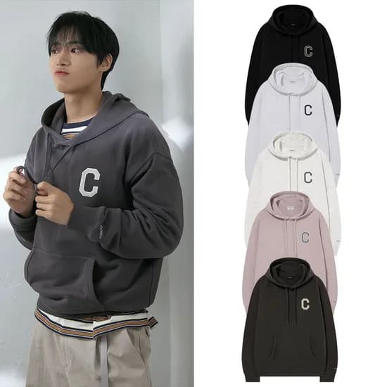커버낫 C 로고 후디
