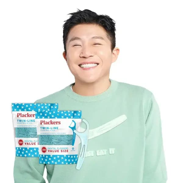 플랙커스 트윈라인 치실 300개입 2팩