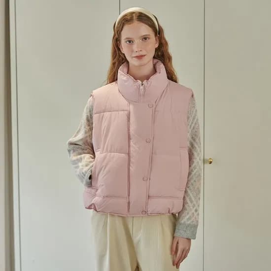 오버핏 푸퍼 패딩 베스트