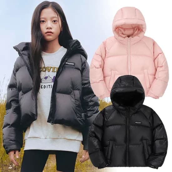 디스커버리 키즈 샤일로 다운 숏패딩