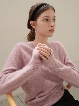 씨이티 해롯 라쿤 니트 핑크