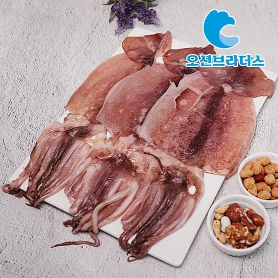 촉촉한 반건조오징어 파품 1kg 7-12마리