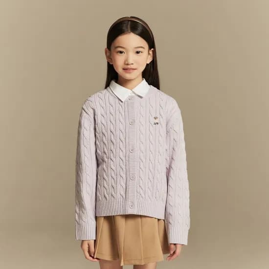 스파오키즈 쿠디 케이블 카디건