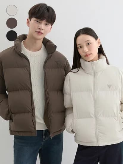 게스 유니 베이직 패딩푸퍼