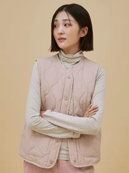 폴햄 여성 어니언 퀼팅베스트