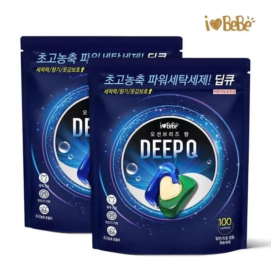 딥큐 오션브리즈 3in1 캡슐세제 50개입 3개