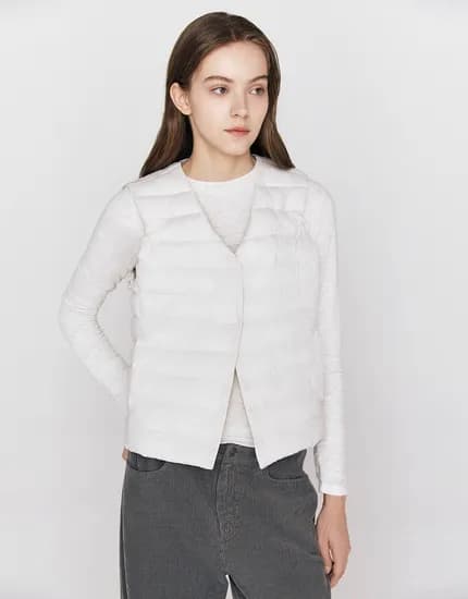 지오다노 투웨이 경량 패딩베스트