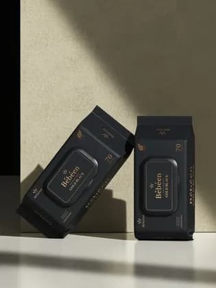 베베앙 82gsm 골드블랙 프리미엄 물티슈 캡형 70매 20팩