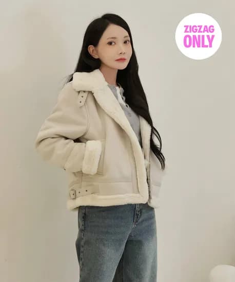 스파오 퍼배색 무스탕 아이보리 외 64,720