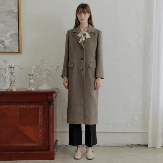 룩캐스트 소이 울 싱글 코트