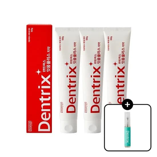 덴트릭스 잇몸플러스 치약 160g 3개