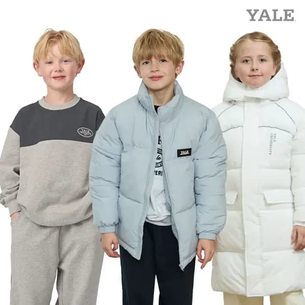 예일키즈 절개 배색 후드 패딩 44,110원