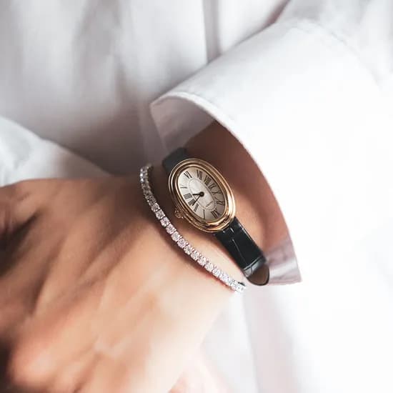 로이드 어썸 오벌 시계 블랙 크로크